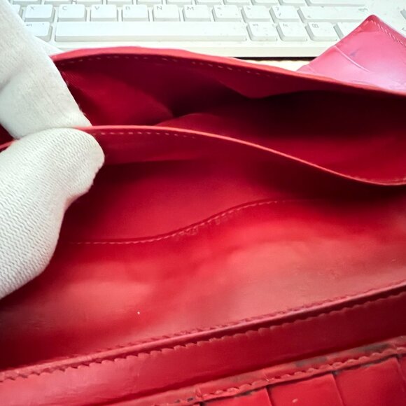 $1699 Authentic CHRISTIAN LOUBOUTIN Paris Made in ITALY Panettone Spike Wallet - Picture 7 of 12